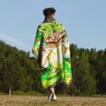 DB Broly Woven Tapestry Throw Blanket – Epic Wall Rug, Room & Home Decor, Action Fans Gift - Image 5