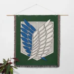 Scout Regiment Woven Tapestry Throw Blanket – Striking Wall Art, Room & Home Decor, Great Gift for Collectors - Image 2