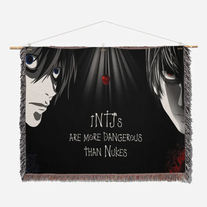 Death Woven Tapestry Throw Blanket – Dark Wall Art, Room & Home Decor, Perfect Gift - Image 2