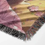 Demon Nezuko Woven Tapestry Throw Blanket – Cute Wall Art, Fierce Room & Home Decor, Ideal Gift - Image 6