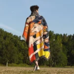 Haikyuu Nekoma Woven Tapestry Throw Blanket – Sports Wall Art, Room & Home Decor, Perfect Gift - Image 5