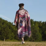 HxH Hisoka Woven Tapestry Throw Blanket – Bold Wall Art, Room & Home Decor, Unique Home Accent - Image 5