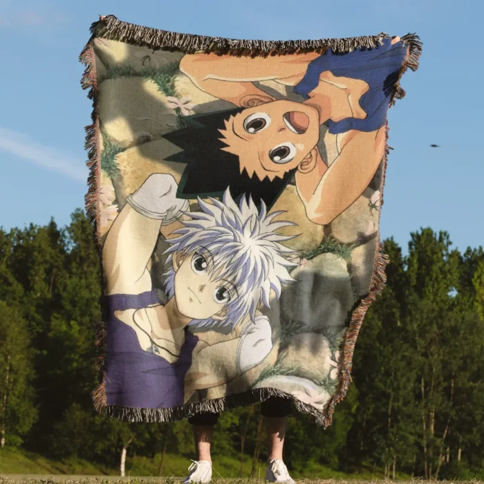 HxH Woven Tapestry Throw Blanket – Iconic Throw, Room & Home Decor, Perfect Gift - Image 4