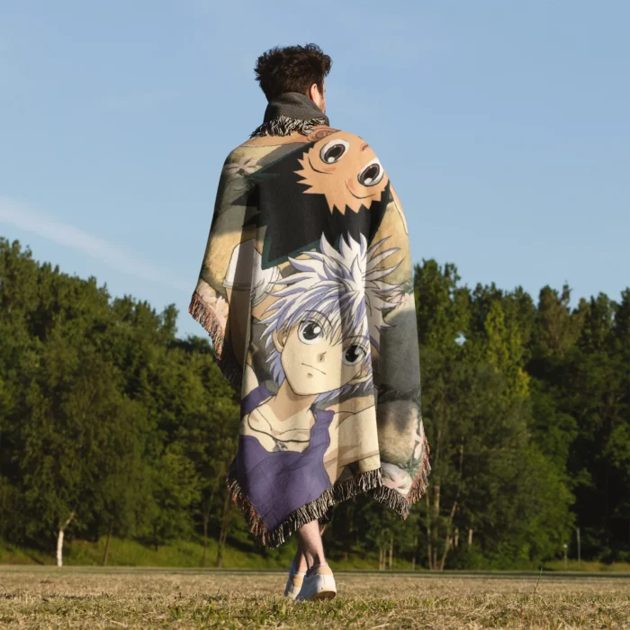 HxH Woven Tapestry Throw Blanket – Iconic Throw, Room & Home Decor, Perfect Gift - Image 5