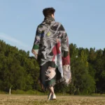 Inuyasha Woven Tapestry Throw Blanket – Elegant Throw, Room & Home Decor, Wall Art Accent - Image 5