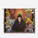 JJK Suguru Geto Woven Tapestry Throw Blanket – Stylish Wall Art, Room & Home Decor, Gift Idea - Image 2