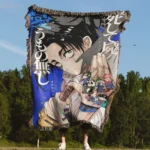 JJK Yuta Okkotsu Woven Tapestry Throw Blanket – Modern Wall Rug, Room & Home Decor, Collectible Gift - Image 4