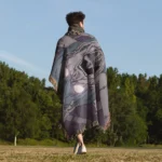 JJK Mahito Woven Tapestry Throw Blanket – Unique Home Decor, Cozy Throw & Wall Art - Image 5