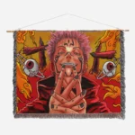 JJK Sukuna Woven Tapestry Throw Blanket – Bold Wall Hanging, Room & Home Decor, Collectible Gift - Image 2