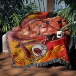 JJK Sukuna Woven Tapestry Throw Blanket – Bold Wall Hanging, Room & Home Decor, Collectible Gift - Image 4
