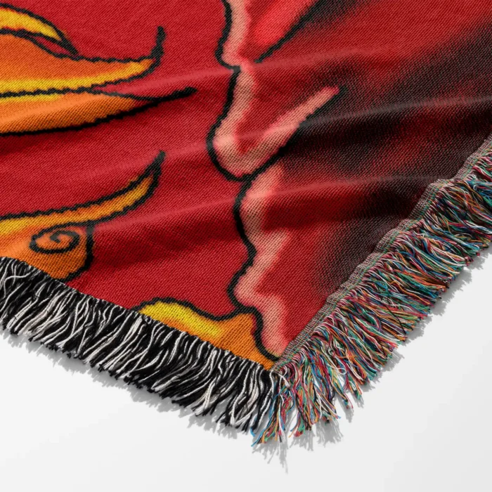 JJK Sukuna Woven Tapestry Throw Blanket – Bold Wall Hanging, Room & Home Decor, Collectible Gift - Image 6