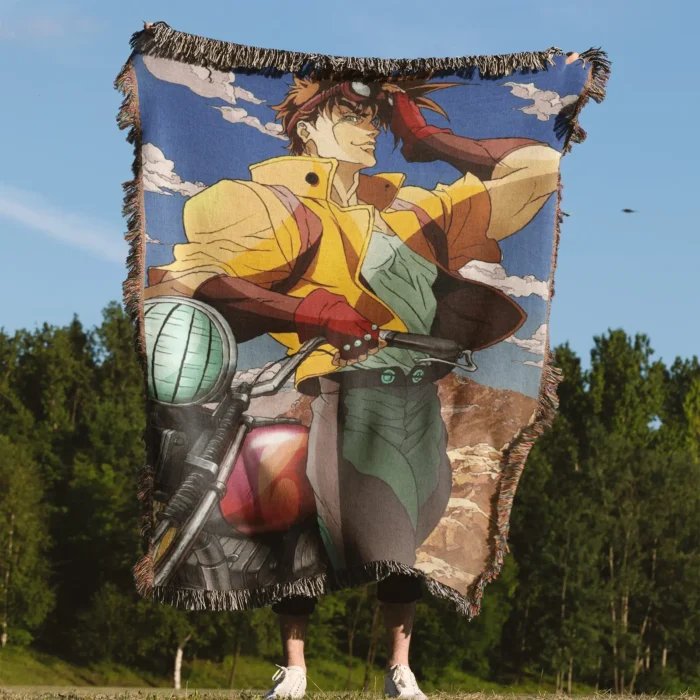 JoJo Joseph Joestar Adventure Woven Tapestry Throw Blanket – Classic Wall Rug, Room & Home Decor - Image 4