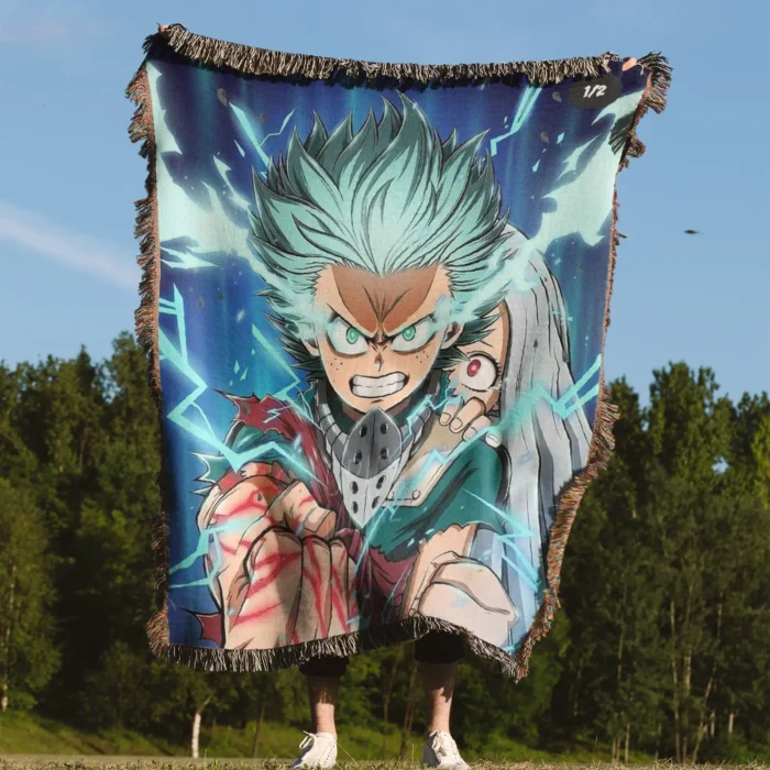 MHA Woven Tapestry Throw Blanket – Wall Art, Room & Home Decor, Collectible Anime Accent - Image 4