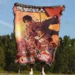 Levi Ackerman Woven Tapestry Throw Blanket – Epic Wall Art, Cozy Room & Home Decor, Ideal Gift - Image 4