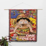 OP Manga Cover Woven Tapestry Throw Blanket – Iconic Home Accent, Room & Wall Decor, Collectible Gift - Image 2