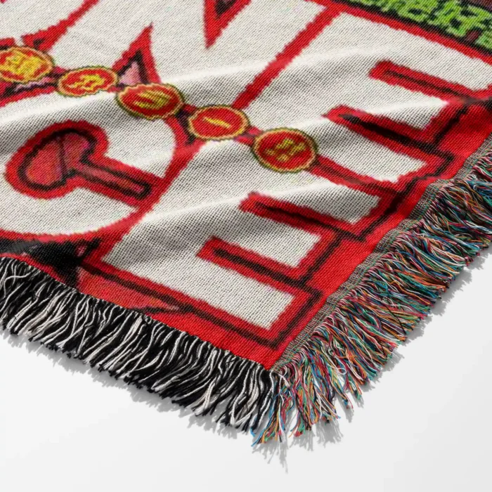 OP Manga Cover Woven Tapestry Throw Blanket – Iconic Home Accent, Room & Wall Decor, Collectible Gift - Image 6