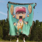 OP Tony Tony Chopper Woven Tapestry Throw Blanket – Cute Cozy Throw, Room & Home Decor, Wall Accent - Image 4
