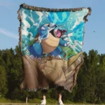 Blastoise Woven Tapestry Throw Blanket – Classic Wall Art, Room & Home Decor, Cozy Throw - Image 4