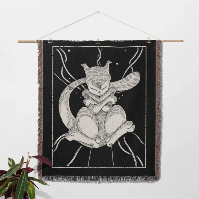 Mewtwo Woven Tapestry Throw Blanket – Iconic Room Decor, Wall Art & Collectible Gift - Image 2