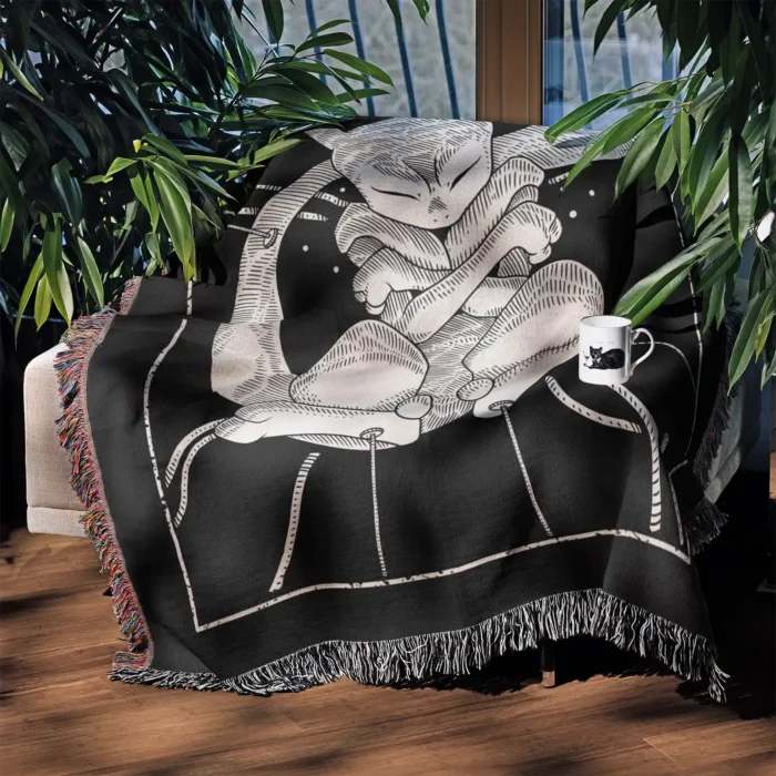 Mewtwo Woven Tapestry Throw Blanket – Iconic Room Decor, Wall Art & Collectible Gift - Image 3
