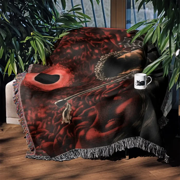 Berserk Woven Tapestry Throw Blanket – Unique Wall Rug, Picnic Mat & Home Decor, Ideal Gift - Image 4