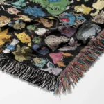 Poke Woven Tapestry Throw Blanket – Vibrant Wall Art, Cozy Room & Home Decor, Collectible Throw - Image 6