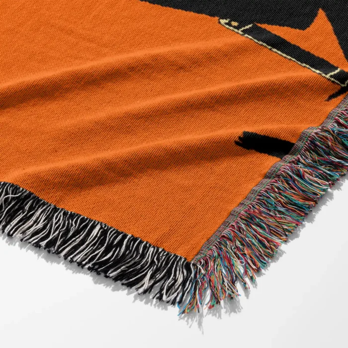 Samurai Woven Tapestry Throw Blanket – Hip-Hop Inspired Wall Art, Room & Home Decor - Image 6