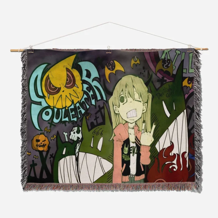 Soul Woven Tapestry Throw Blanket – Dark Fantasy Wall Art, Room & Home Decor, Cozy Throw - Image 2