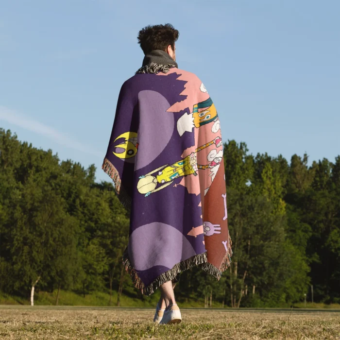 Soul Woven Tapestry Throw Blanket – Bold Wall Art, Room & Home Decor, Stylish Accent - Image 5