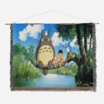 My Neighbor Totoro Woven Tapestry Throw Blanket – Cute Wall Art, Cozy Room & Home Decor - Image 2