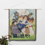 The Cat Returns Woven Tapestry Throw Blanket – Magical Wall Hanging, Room & Home Decor - Image 2