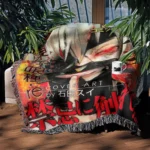 Ghoul Manga Cover Woven Tapestry Throw Blanket – Dark Wall Art, Room & Home Decor, Collectible Gift - Image 3