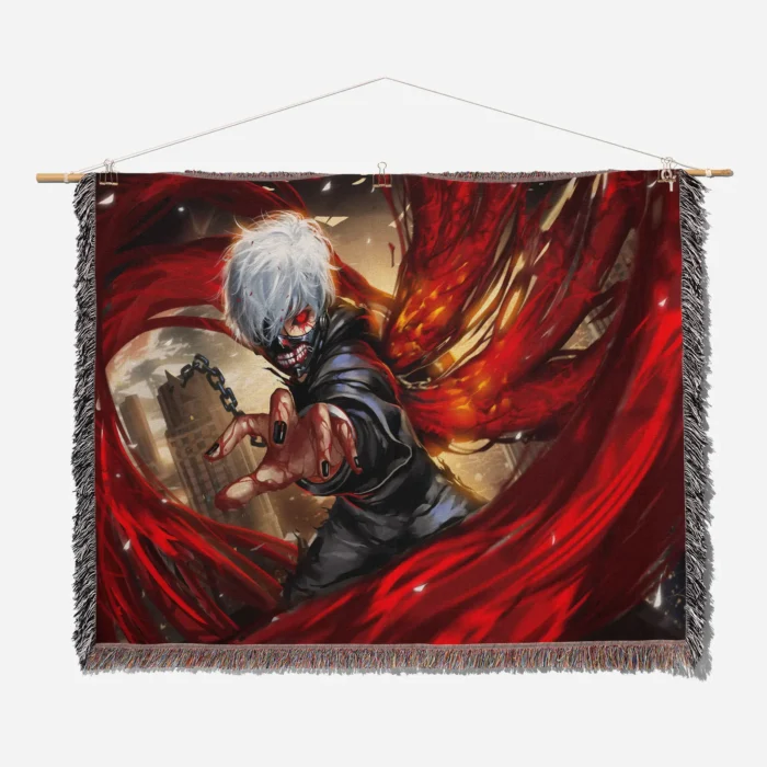 Ghoul Woven Tapestry Throw Blanket – Edgy Wall Art, Room & Home Decor, Cozy Throw - Image 2