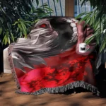 Ghoul Woven Tapestry Throw Blanket – Unique Home Accent, Room & Wall Art - Image 4
