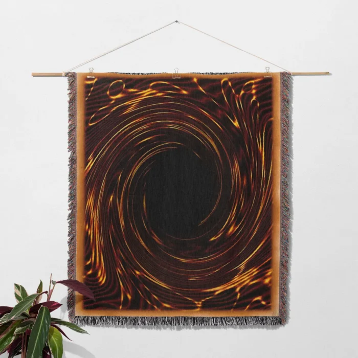 YGO Card Back Woven Tapestry Throw Blanket – Classic Collectible Room Decor, Wall Art Accent - Image 2