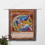 YGO Dark Magician Girl Card Woven Tapestry Throw Blanket – Magical Wall Hanging, Room & Home Decor - Image 2