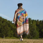 YGO Dark Magician Girl Card Woven Tapestry Throw Blanket – Magical Wall Hanging, Room & Home Decor - Image 5