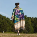 YGO Dark Magician Card Woven Tapestry Throw Blanket – Legendary Card Inspired Throw, Room & Wall Decor - Image 5