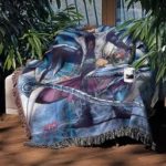 YGO Seto Kaiba Woven Tapestry Throw Blanket – Stylish Home Decor, Room & Wall Art, Collectible Gift - Image 3