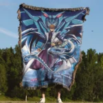 YGO Seto Kaiba Woven Tapestry Throw Blanket – Stylish Home Decor, Room & Wall Art, Collectible Gift - Image 4