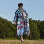 YGO Seto Kaiba Woven Tapestry Throw Blanket – Stylish Home Decor, Room & Wall Art, Collectible Gift - Image 5