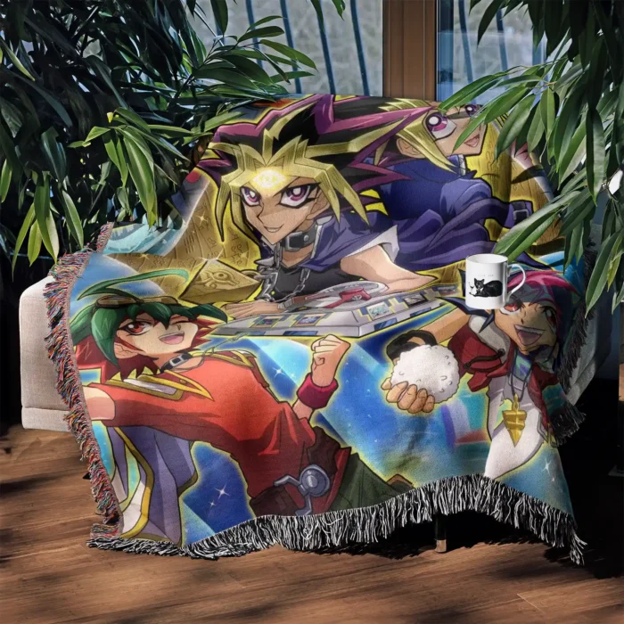 YGO Woven Tapestry Throw Blanket – Unique Wall Art, Room & Home Decor, Collectible Throw - Image 3
