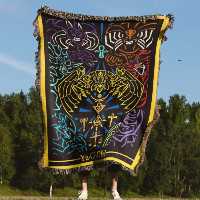 YGO Woven Tapestry Throw Blanket – Classic Room Decor, Wall Art & Home Accent - Image 4