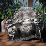 CSM Makima Woven Tapestry Throw Blanket – Modern Wall Art, Room & Home Decor, Ideal Gift - Image 3