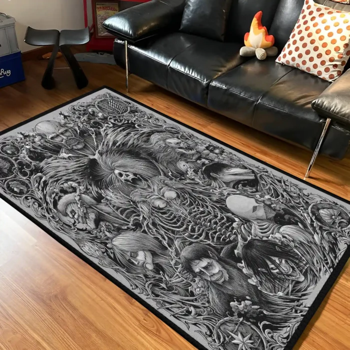 AOT Nine Titans Rug – Soft Carpet for Gaming Setup, Perfect Gift for Fans - Image 2