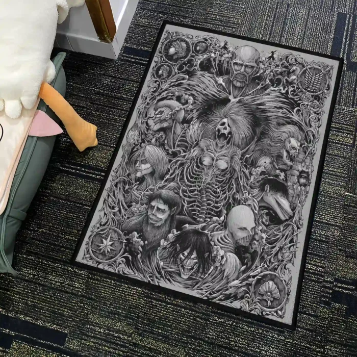 AOT Nine Titans Rug – Soft Carpet for Gaming Setup, Perfect Gift for Fans - Image 4