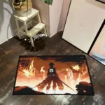 AOT Ruined City Rug – Unique Floor Rug for Anime-Themed Bedroom or Game Room - Image 3