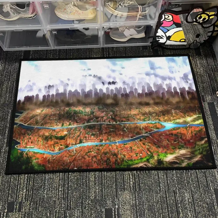 AOT Walled City Rug – Epic Room Decor for Boys Bedroom or Gaming Room - Image 4