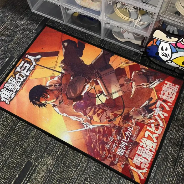 AOT Levi Ackerman Rug – Cool Decor Rug for Gamers, Teens, and Fans - Image 4