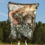 AOT Woven Tapestry Throw Blanket – Cool Wall Art, Cozy Room & Home Decor, Must-Have Merch - Image 4